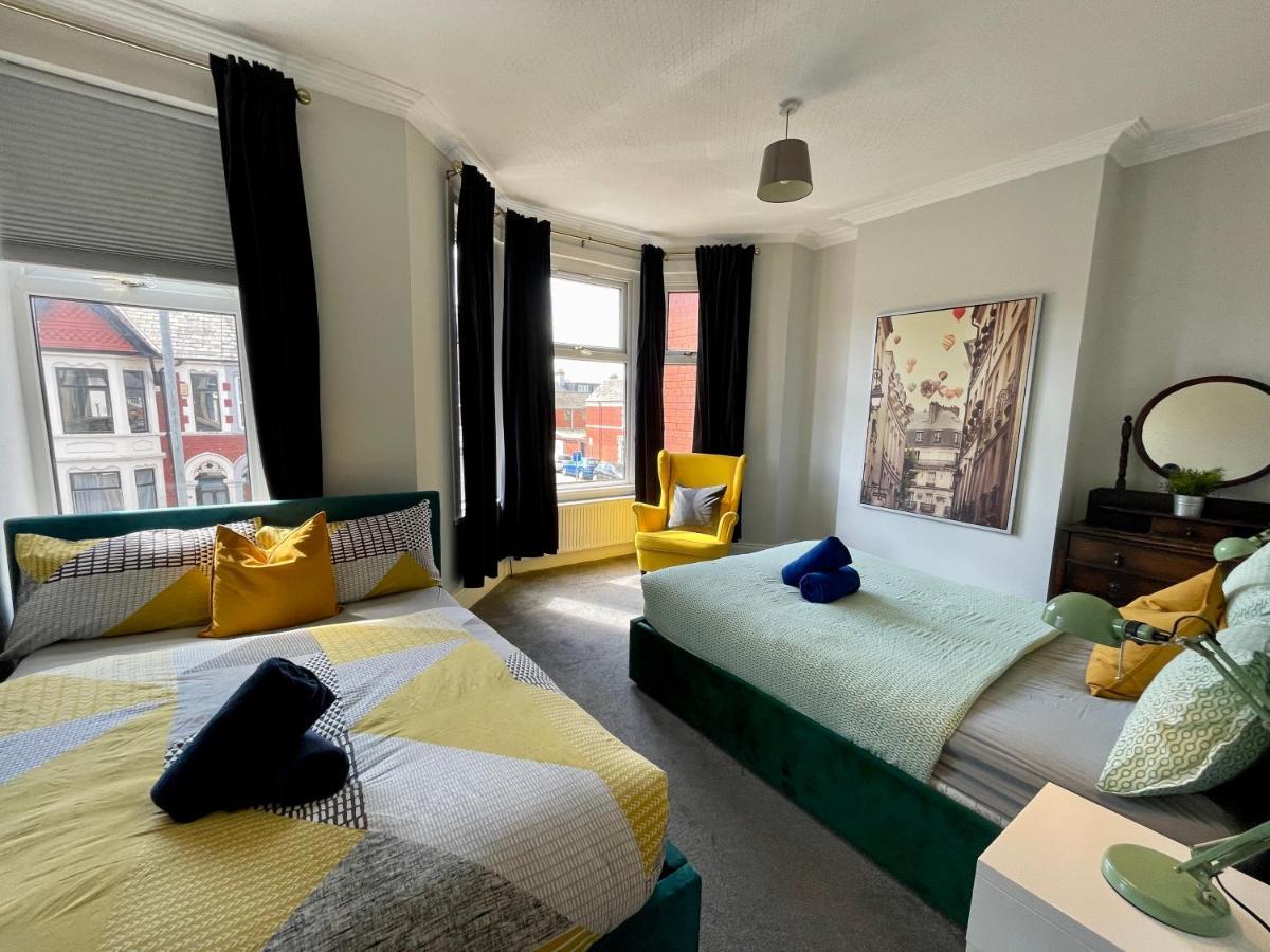 Edwardian City Centre House For Big Groups, Offroad Parking & Hot Tub! Cardiff Buitenkant foto